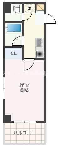 熊本市南区十禅寺２丁目の賃貸マンションの間取り