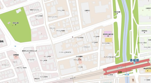 西宮市松下町　中古戸建の地図