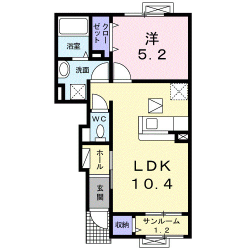 アミュ－ズ　Ⅲの間取り
