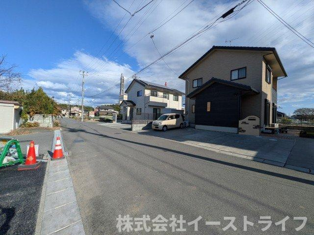 【新築戸建】　いわき市佐糠町第8の前面道路含む現地写真|東側6ｍ公道