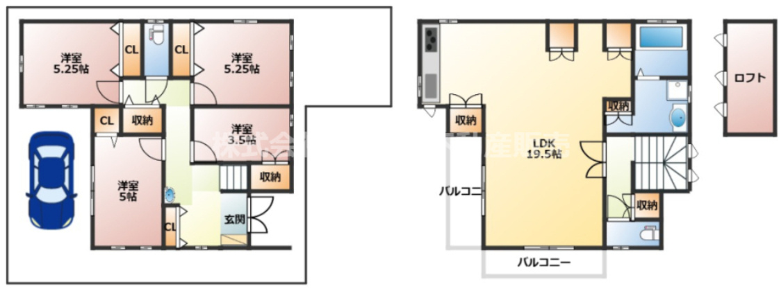 出雲井本町中古戸建の間取り|家族の時間と個々の時間が大事にできる4LDKの使いやすい間取りで、ファミリー様にオススメです！