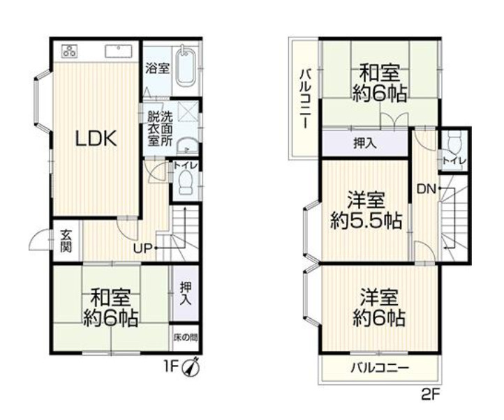 横浜市緑区いぶき野　中古戸建【仲介手数料無料】の間取り