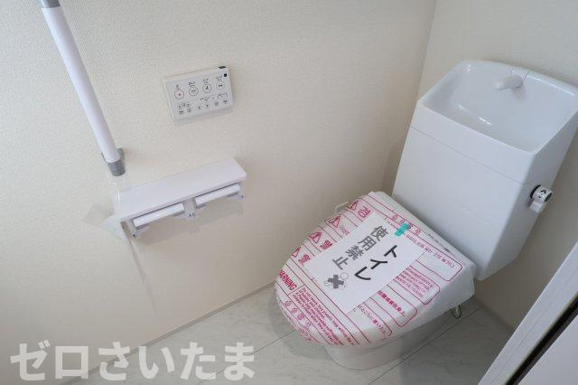 《仲介手数料無料》見沼区堀崎町583-1新築一戸建てリーブルガーデンのトイレ