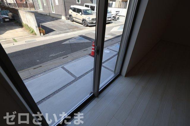 《仲介手数料無料》見沼区堀崎町583-1新築一戸建てリーブルガーデンの前面道路含む現地写真
