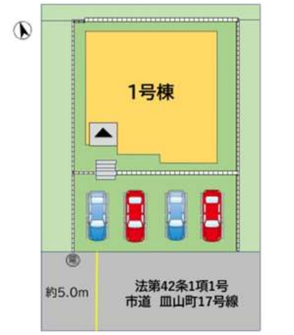 小倉北区皿山町2期の区画図