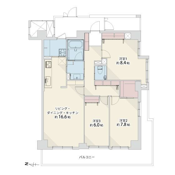 【間取り】 | シーサイドももちヴェルデコート5番館☆仲介手数料無料☆
