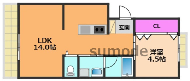 【間取り】 | マンション東岡