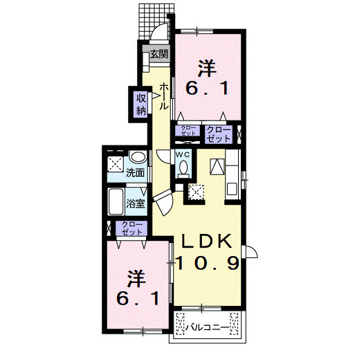 アルコ　バレーノⅠ　　刈谷市近郊の賃貸ならクラスホーム刈谷店の間取り