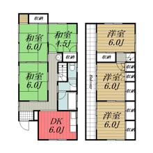 【間取り】 | 緑区高津戸町貸家/747-77