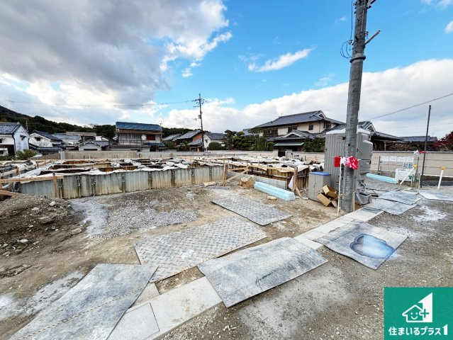 橿原市大久保町　第1期　新築一戸建ての外観|建築中ですが現地を見ると分かる事もございますので、ぜひ一度現地をご覧ください。