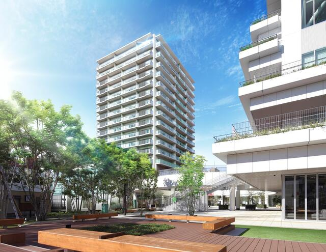 ｅｍＣＡＭＰＵＳ　ＷＥＳＴの外観パース