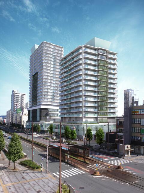 ｅｍＣＡＭＰＵＳ　ＷＥＳＴの外観パース