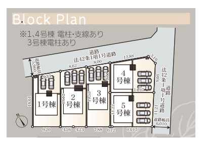 【佐糠町第8　全5棟／2号棟】　新築建売住宅　生活応援プレゼントキャンペーン実施中♪の区画図|全体区画図です。