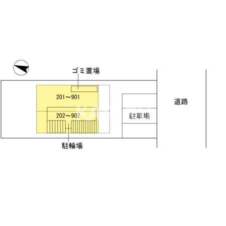 リヴィエール北梅田の区画図