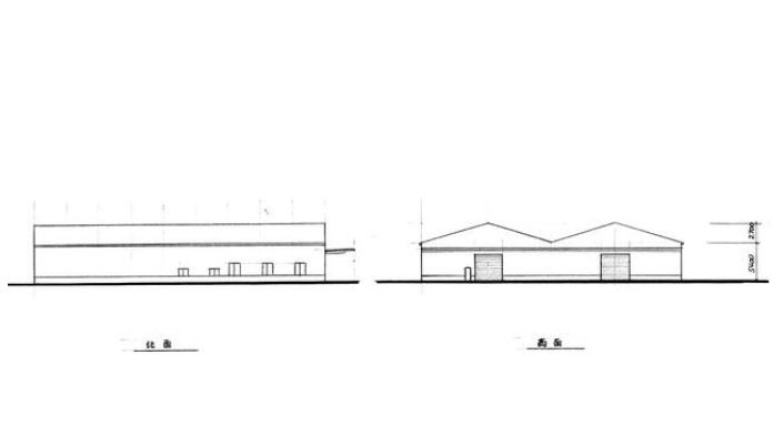 東村山市恩多町５丁目の倉庫のその他|立面図