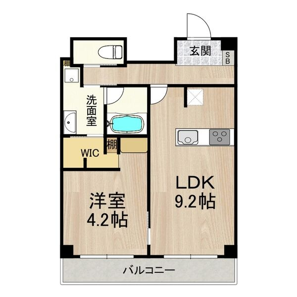 おおきに北梅田サニーアパートメントの間取り