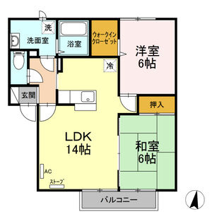 【間取り】 | パークタウンナリタD