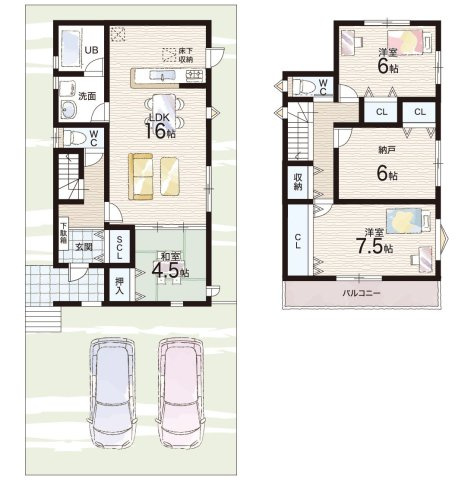 堺市南区茶山台　新築一戸建ての間取り|1号地