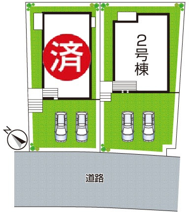 堺市南区茶山台　新築一戸建ての区画図|全2区画