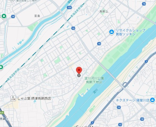 ソフィアコート鳥飼A棟の地図