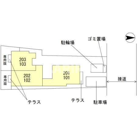 ソルプレーザ玉造の区画図