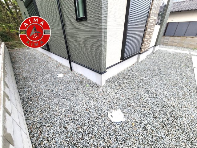 古賀市花見南3丁目第4-1棟（1号棟）の庭|お庭で自由な時間を過ごせます。