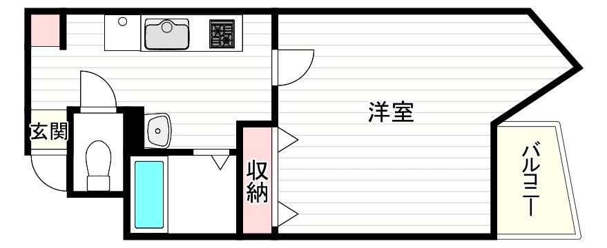 ラ・フォンテ阿波座の間取り