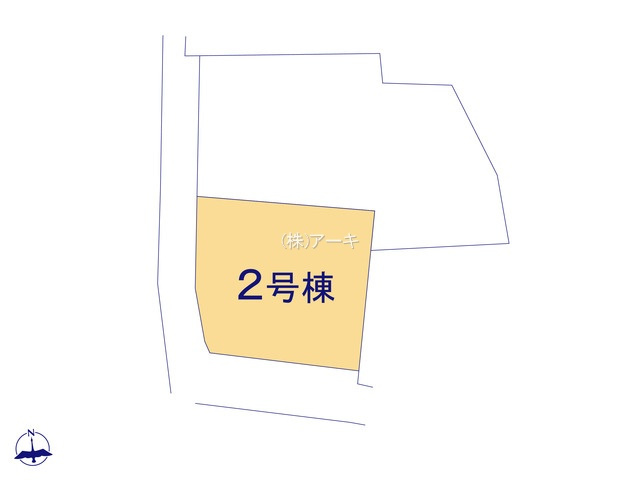 東海市富木島町北島16-2『仲介手数料無料』新築戸建ての区画図