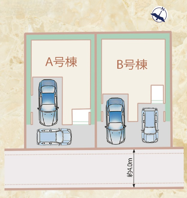 静岡市葵区北番町２期　新築戸建　全２棟　B号棟の区画図