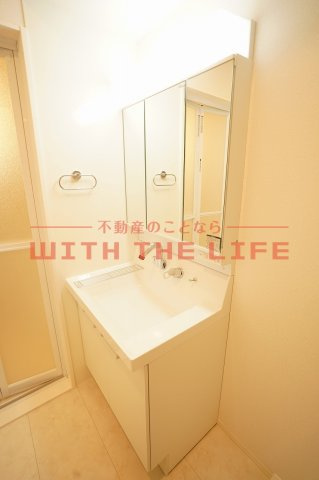 プレミエール御井【キャッシュバック対象物件】の独立洗面台|独立洗面台で身支度をすべて済ませてしまいましょう