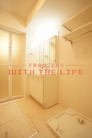 プレミエール御井【キャッシュバック対象物件】の洗面所|スペースが確保できる洗面所です