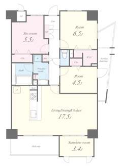 【間取り】 | ミッドヴィレッジ曽根