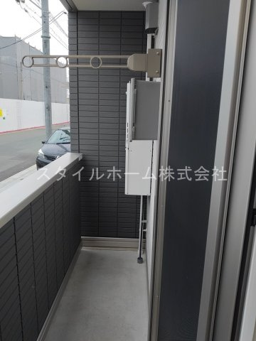 ファミール駅西のバルコニー