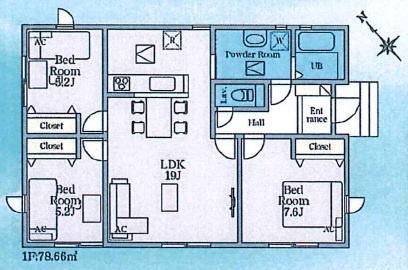 西尾西浅井町　第1期　新築分譲住宅　全4棟　2号棟