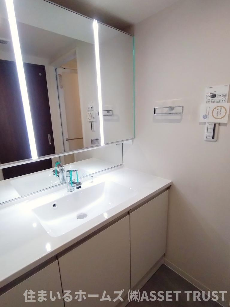 サンクタスガーデン砧の独立洗面台|収納もたっぷりの洗面台