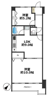 【間取り】 | シャトー・ド須磨離宮 | 各居室フローリングでお掃除も楽々です♪