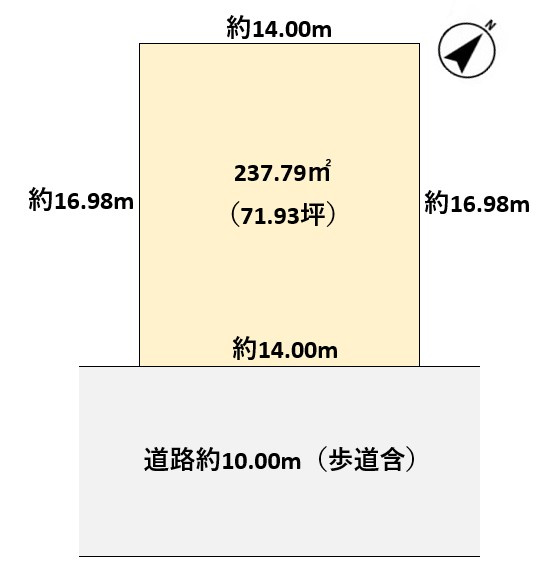 江南区曽野木1丁目　土地の土地図