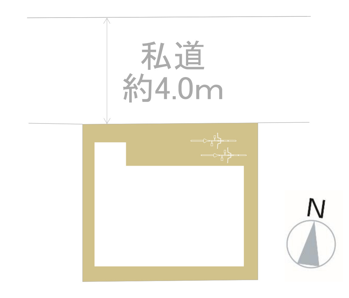 横浜市鶴見区佃野町 新築戸建て【仲介手数料無料】の区画図
