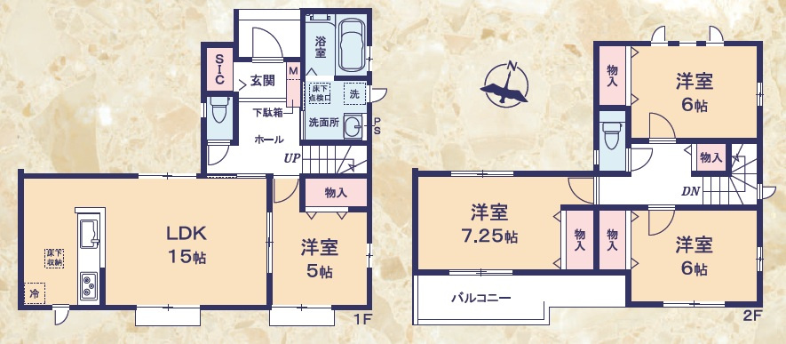 静岡市葵区田町７期　新築戸建　全７棟　D号棟