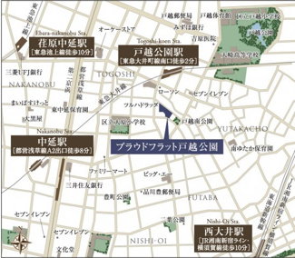 【地図】 | プラウドフラット戸越公園