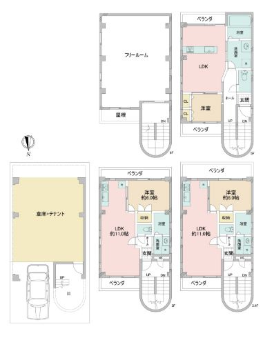 【間取り】 | クローバーハウス