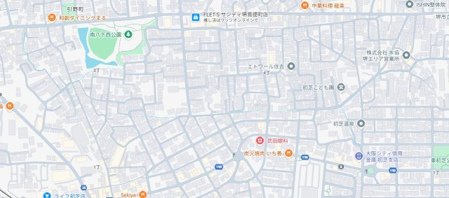 堺市東区菩提町　新築一戸建ての地図