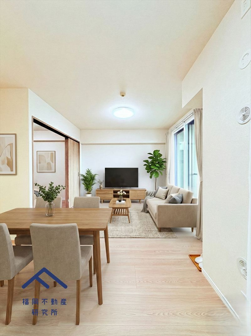 アーサー箱崎公園パークビューの居間・リビング