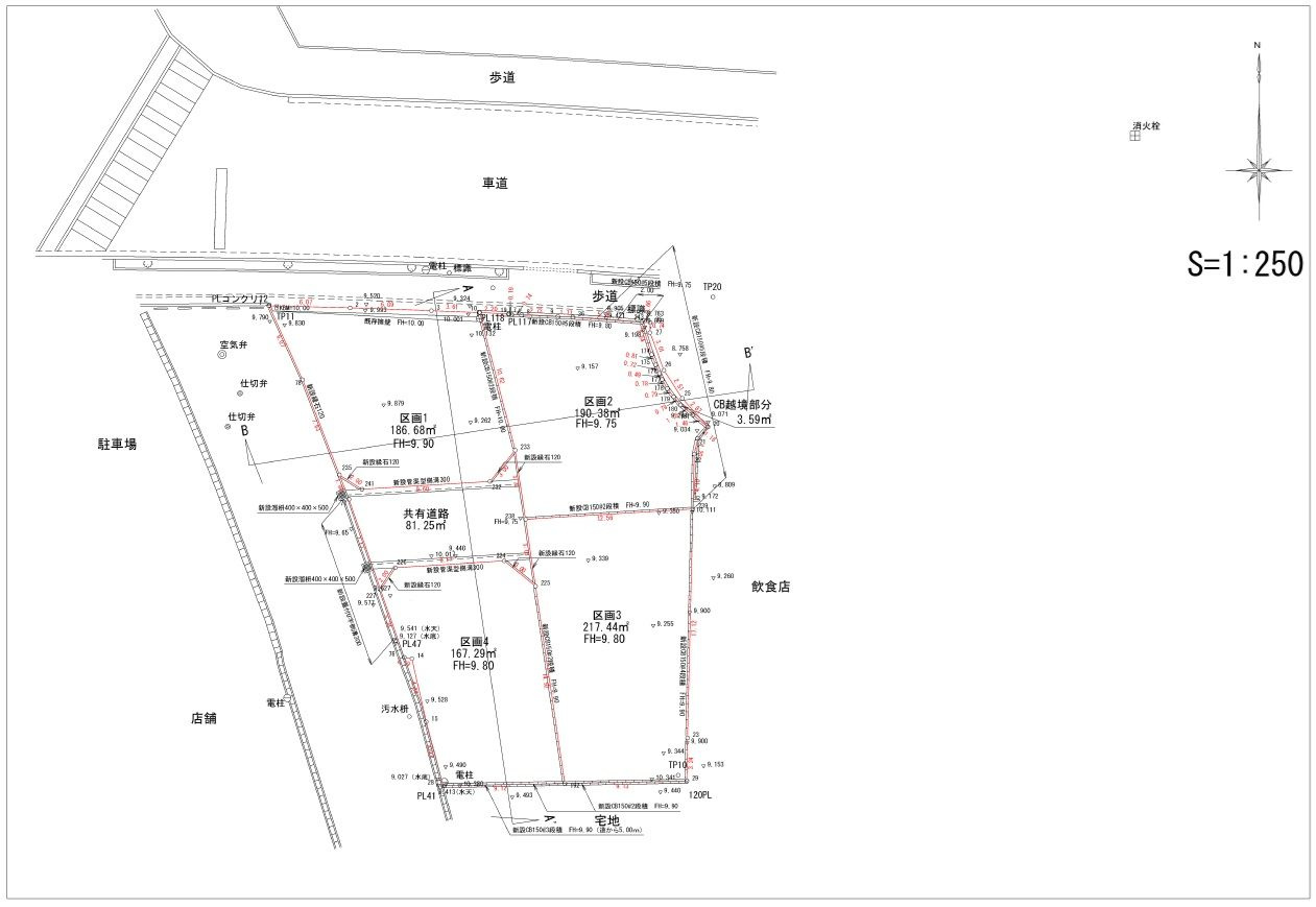 鳥栖市鎗田町【区画1】の土地図