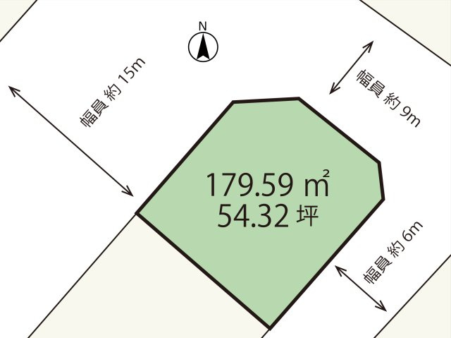広島市佐伯区美鈴が丘東三丁目　土地の土地図