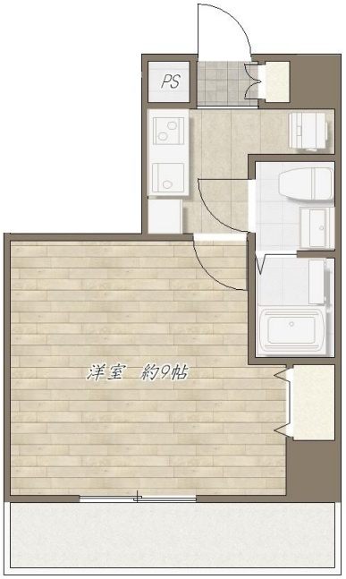 第5荒野ビルの間取り