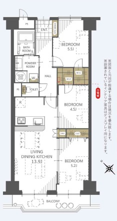 宝塚小浜コーポラスの間取り|間取図