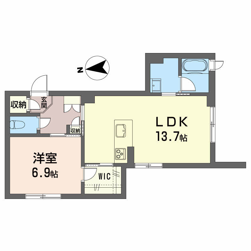 ベレオニシムラの間取り