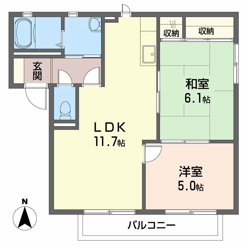 シャーメゾン愛宕山 C棟の間取り