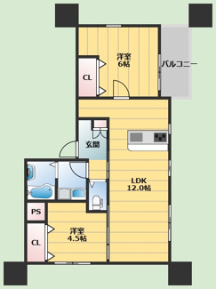 【間取り】 | Amour fleurir 若竹